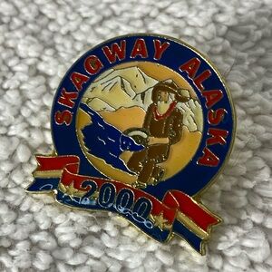 Vintage Skagway Alaska Souvenir Pin